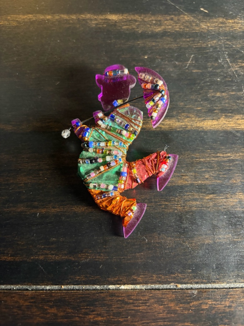 Artisan Beaded Brooch